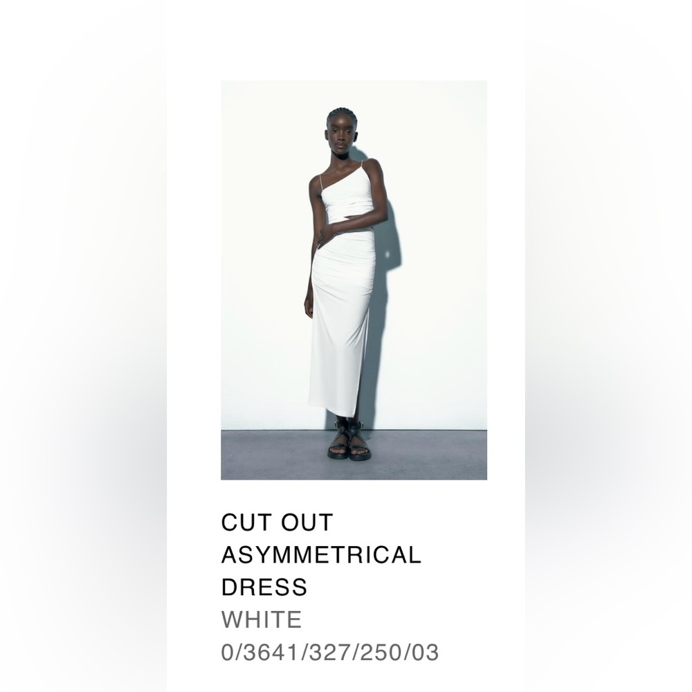 Zara White Cut Out Dress